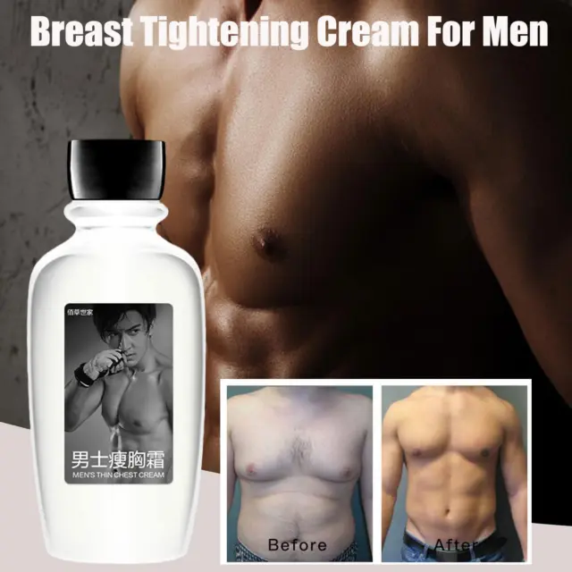 Chestdefy Gynekomastie Reduction Massage-Oil-Men's Tightening Breast Cream Y4U5