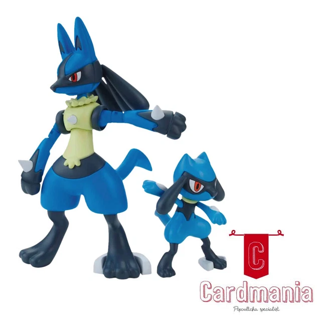 POKEMON - RIOLU and Lucario 4” Articulated Model Kit 2-Pack | New ...