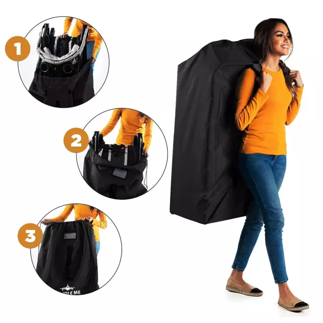 Bolso de cochecito doble grande para viajes en avión - bolsa de cochecito, cochecito de viaje Ba 2