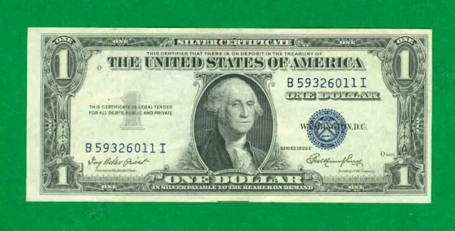 $1 1935-E 1 B/I Block Blue Seal Silver Certificate Circ.
