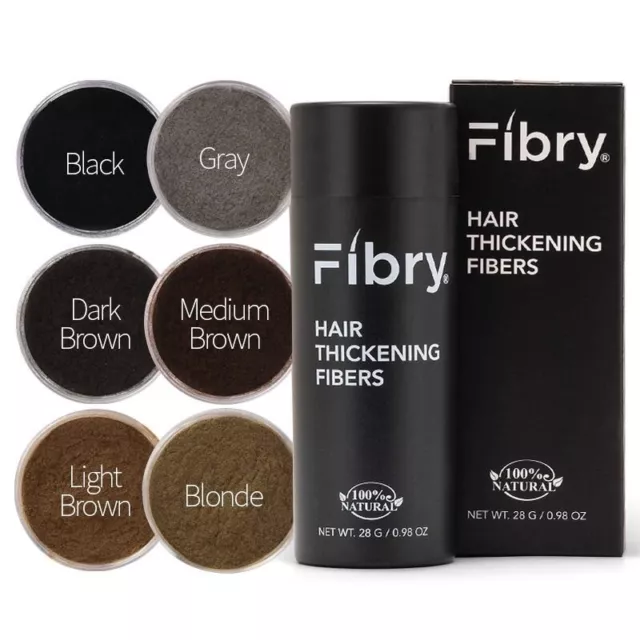 FIBRY Hair Building Fibers 28g, Fibre Ispessimento Capelli, Anti Diradamento