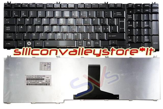 Tastiera ITA MP-09N16I0-698 Nero Toshiba Satellite L650 Series Tastiera ITA MP-09N16I0-698 Nero Toshiba Satellite L650 Series