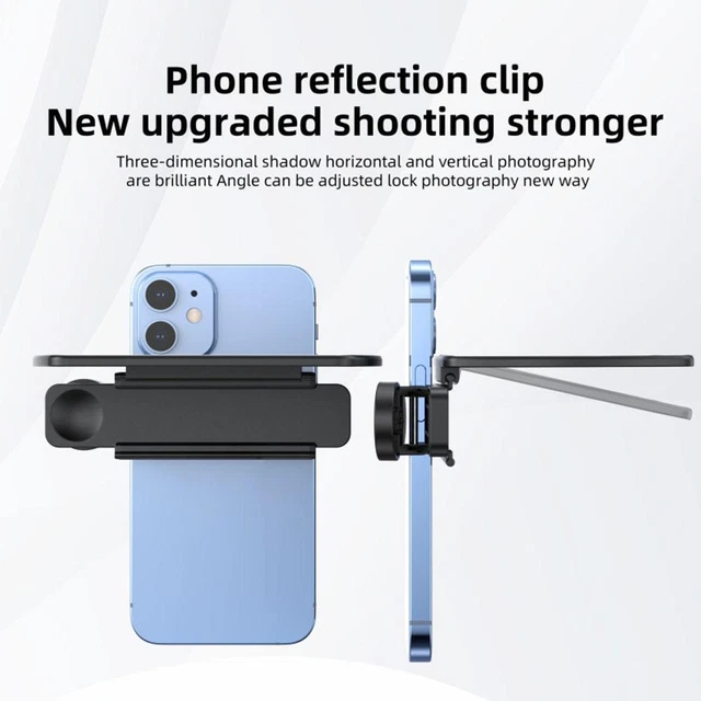Smartphone Camera Mirror Reflection Clip Kit Adjustable and Down Up Z0G7