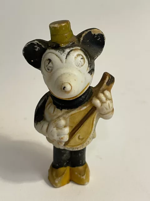 VINTAGE Minnie Mouse with Mandolin Borgfeldt Bisque VERY RARE - Circa 1930's