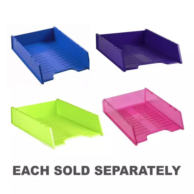 Italplast Multifit Document Tray Solid Base Ribbing Extra Strength Flexibility