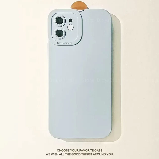 Matte Phone Case For iPhone 14 13 12 11 Pro Max XR X Silicone Rubber Slim Cover