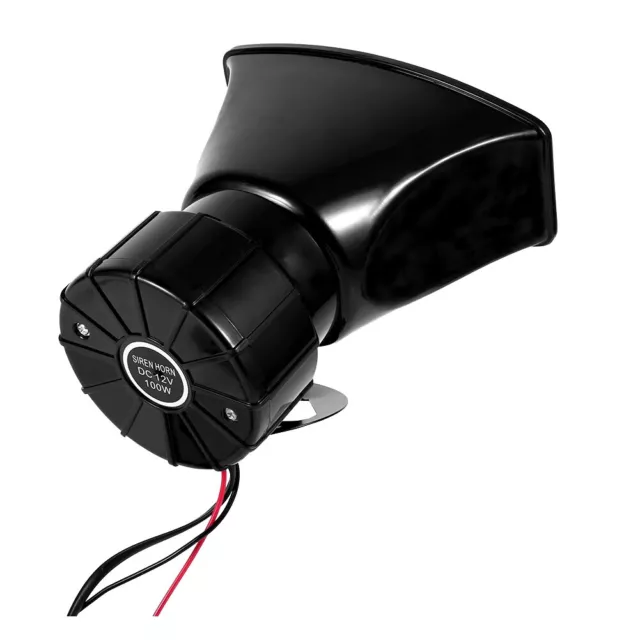 12V Loud Horn Siren 7 Sounds Horn & Mic PA Speaker System For Car Boat Van Truck