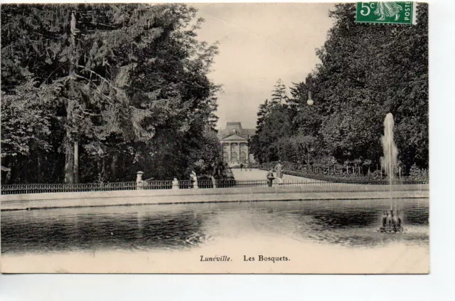 LUNEVILLE - Meurthe & Moselle - CPA 54 - Vue du bassin des Bosquets