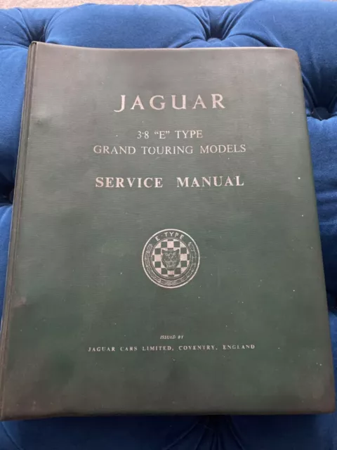 Jaguar E type series 1 - 3.8 Factory workshop manual supplement