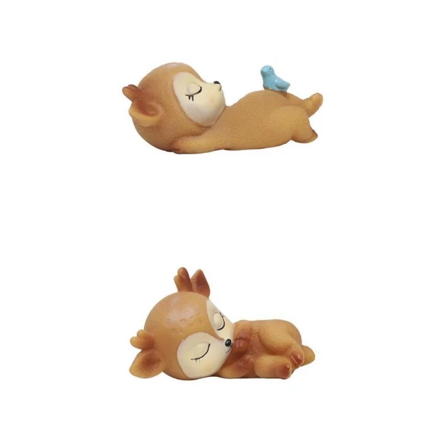 2x Entzückende Rehkitz Ornamente Aus Silikon Kawaii Schlafdekor