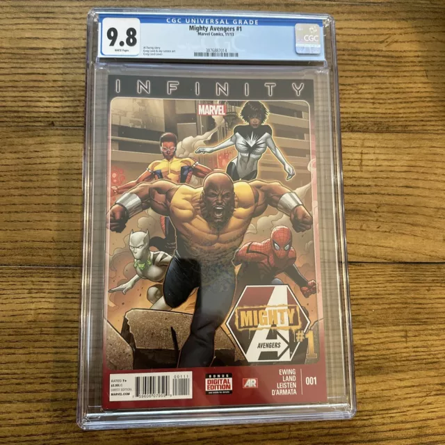 MIGHTY AVENGERS #1 CGC 9.8 NM/MT 1st Monica Rambeau as Spectrum Captain MarvelWP
