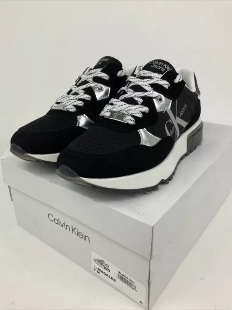 Calvin Klein Women's Size 7 M Black Magalee Sneaker NIB