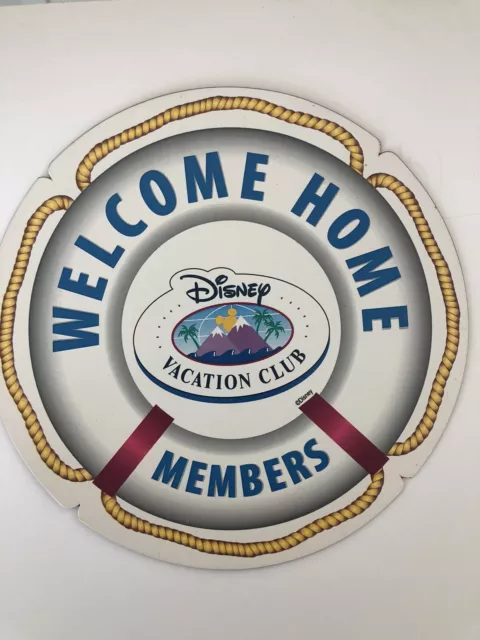 Genuine Disney Vacation Club Welcome Home Members Car Magnet Only