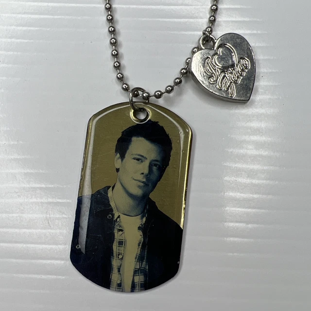 H3 Glee cory monteith tag silver chain girls necklace 18” H3 Glee cory monteith tag silver chain girls necklace 18”