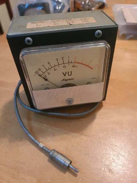 Vintage Argonne AR-331 VU Meter Level Indicator Panel Mount