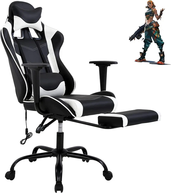 Gaming Chair High Back Computer Gaming Chair with Footrest, Ergonomic Game Chair
