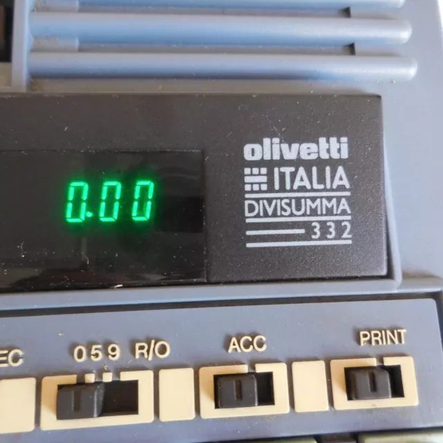 Machine à calculer électrique OLIVETTI ITALIA DIVISUMMA 332 made in BRAZIL N6945 2