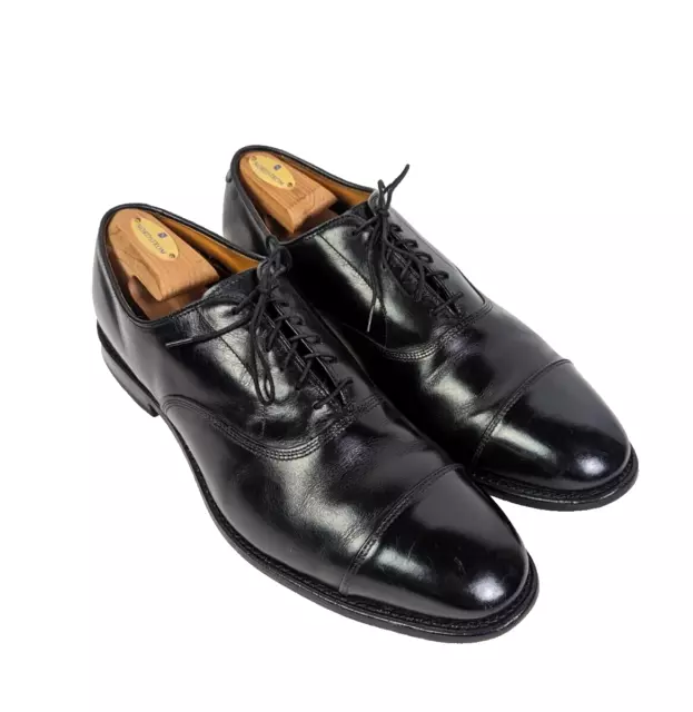 ALLEN EDMONDS Park Avenue Cap Toe Black Oxford Shoes Sz 12 E USA Made