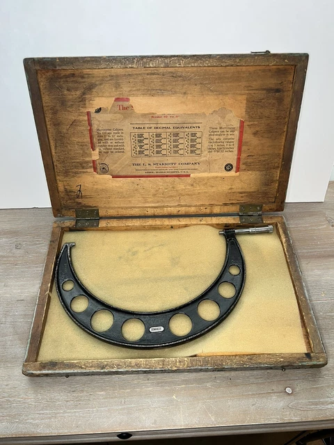 STARRETT 10-11 Inch MICROMETER No. 436 Vintage Machinist Tools