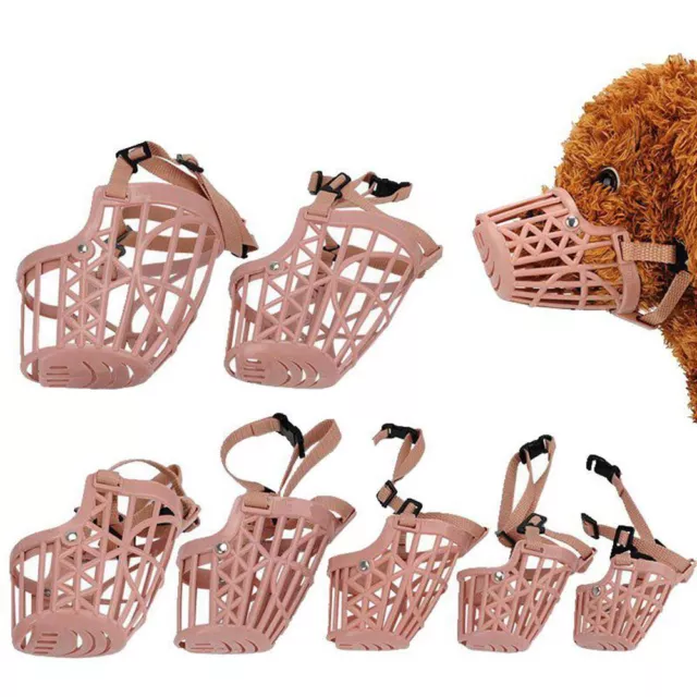 Pet Dog Muzzle Safety Dogs Mouth Cover Pet Dog Anti Stop Bite Adjustable 7-Sizes