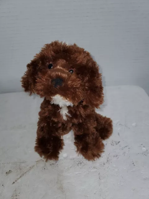 Brown Plush LABRADOODLE Mini Poodle Dog Stuffed Animal Wedgewood Pharmacy