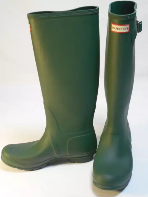 Hunter Knee High Rain Boots, Green, Women's Size 10