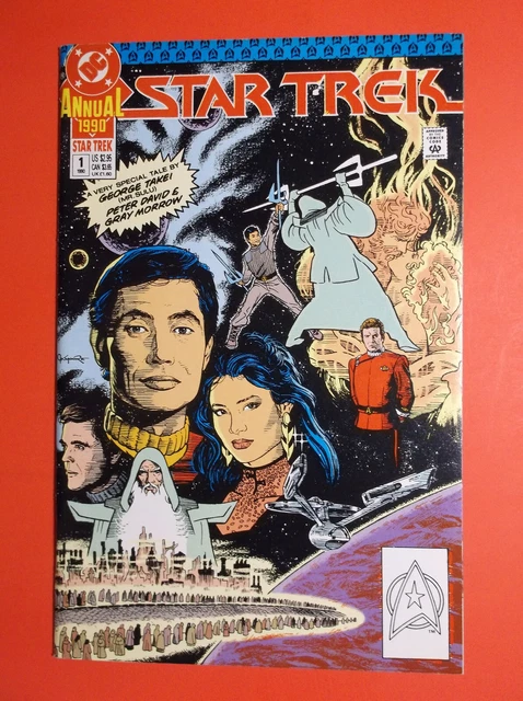 Star Trek Annual # 1 - 1990 Nm- 9.2 - Jerome Moore Cover - George Takei Script