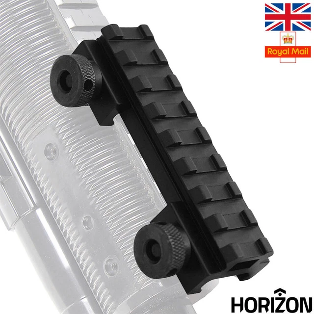 Weaver Scope Riser LOW PROFILE 20MM Weaver Picatinny Scope Riser Rail Mount 8 Slot Quick ...