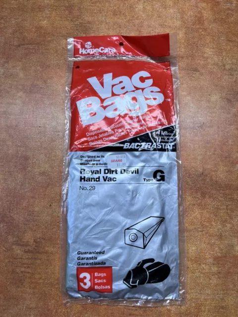 Home Care Vacuum Bags Royal Dirt Devil Hand Vac Type G