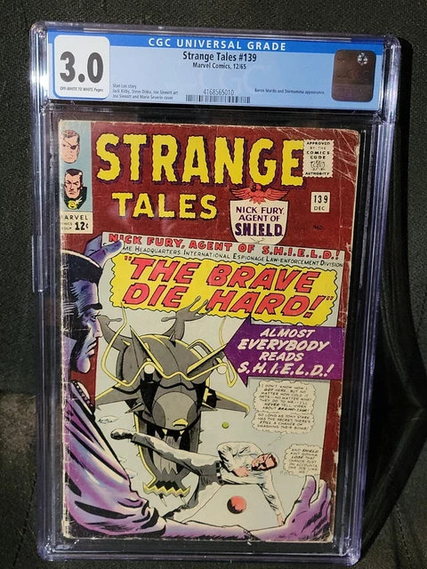 1965 Strange Tales #139 - Baron Mordo & Dormammu - Kirby. Ditko. Marvel CGC 3.0