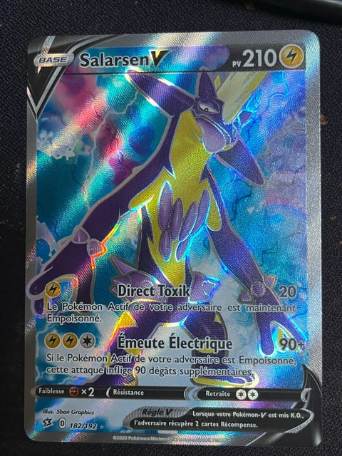 Carte Pokémon Salarsen-VMAX 196/192 Rainbow Clash des Rebelles