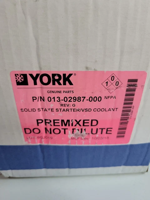 York 013-02987-000 Starter Coolant