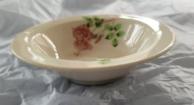Union Pacific Portland Rose Pattern  6 1/4" BOWL Old Ivory Syracuse China O*P*CO