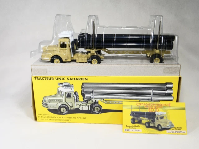 CIJ De Norev 3/83/01 - Réédition - Tracteur Citerne Renault - Rouge/Jaune - Neuf