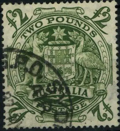 Australia 1948 Commonwealth Coat of Arms £2, used
