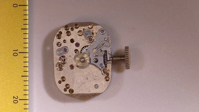 Petit Mouvement De Montre Mécanique Vintage - Pour Pièces Détachées Ou Réparation - Occasion