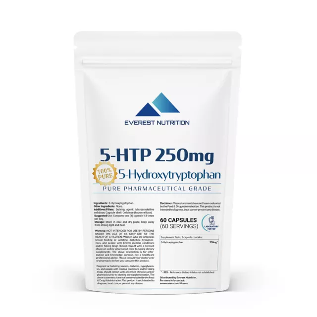 5-HTP 250mg cápsulas veganas 5-hidroxitriptófano Buen Humor Ayuda para dormir