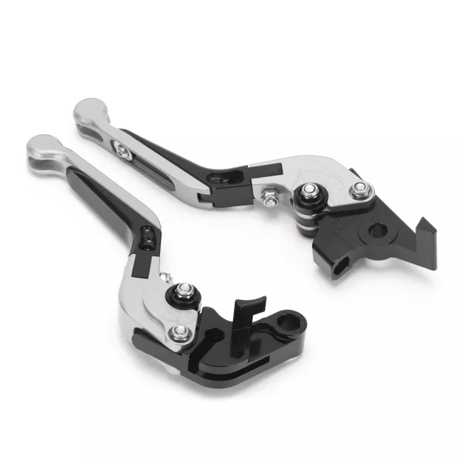 (Silber) Motorrad Bremsgriff 2PCS/Set Kupplungshebel Ersatz Für