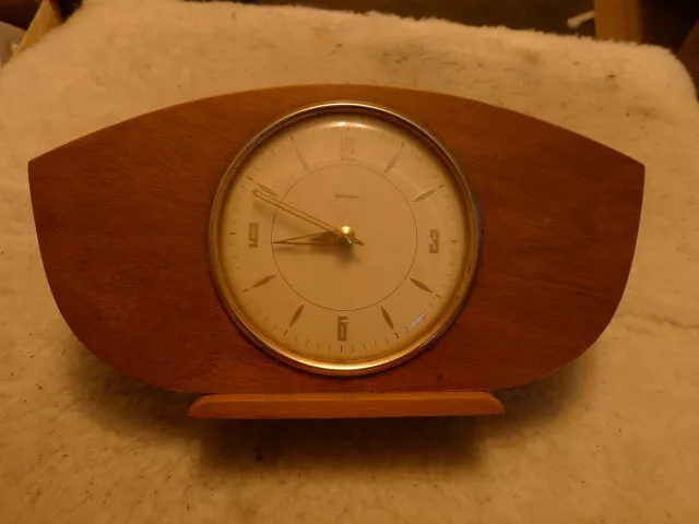 Tempora (Smiths) Teak Shelf - Mantel Clock...Wind Up...GWC..