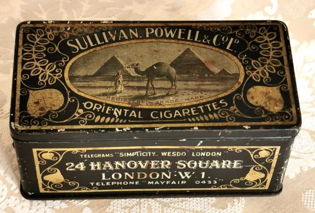 can of cigarettes from the 1930s VINTAGE 1930S, SULLIVAN POWELL & CO LTD, CIGARETTE TIN, 100 MILD SPECIAL No  1 $41.00