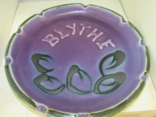 Ellis Pottery Ashtray "Blythe"  Ceramic Signed Base Australian Studio Ceramics 2