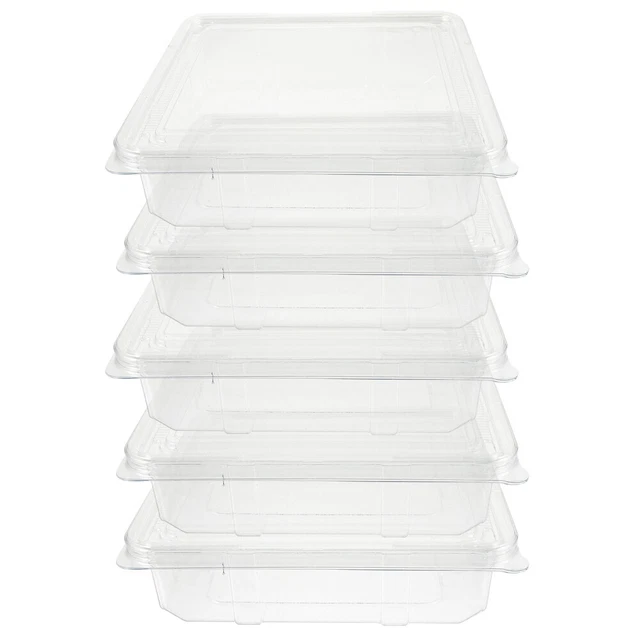 5 pz contenitori in plastica da asporto cappello berretto scatola portaoggetti lavorati a maglia