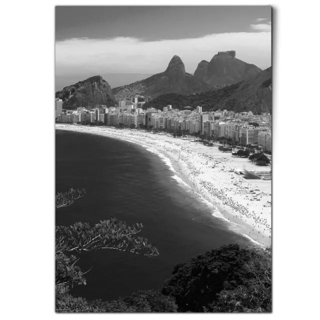 A1 - BW - Copacabana Rio de Janeiro Poster 59.4x84.1cm180gsm Print #39017