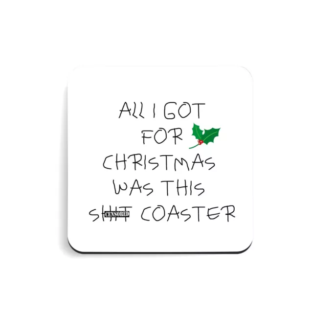 Funny Rude Christmas Coaster Cheap Gift Secret Santa Idea For Men Women Him Her