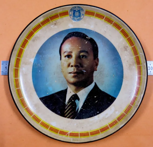 Vietnam VNCH 1961-75 Tổng Thống NGUYÊN VĂN THIỆU Official Displayed Disk 260 mm