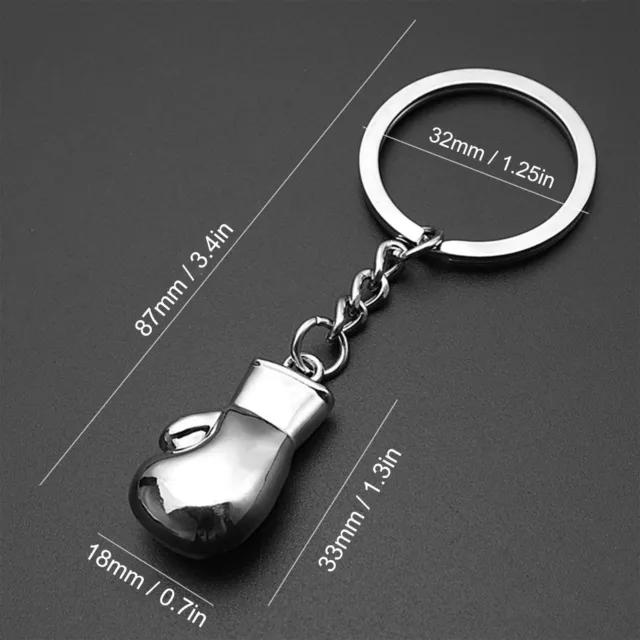 Boxing Glove Keychain Creative Keyring Metal Alloy Pendant Key Chain Ring Gift 2