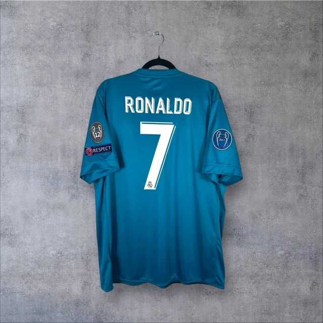 Maillot Real Madrid 2007-2008 Domicile - N°10 ROBINHO - Adidas - Taille XL (état Moyen)