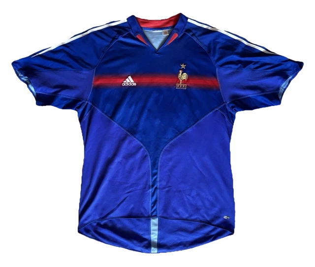 Maillot football vintage Equipe de France domicile #15 Thuram saison