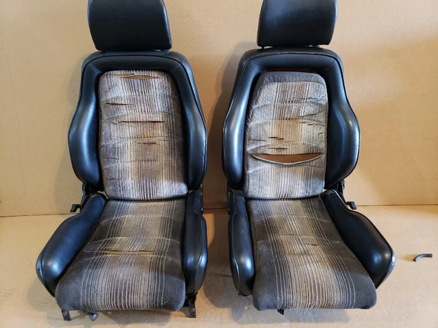 Konig Vintage Seats Porsche 911, Bmw Sport Recaro Seat classic Black 240z Rails