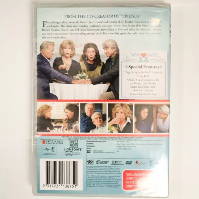 NEW Grace And Frankie: Season 1 (DVD, 2015) Jane Fonda - Comedy TV Series Film 2